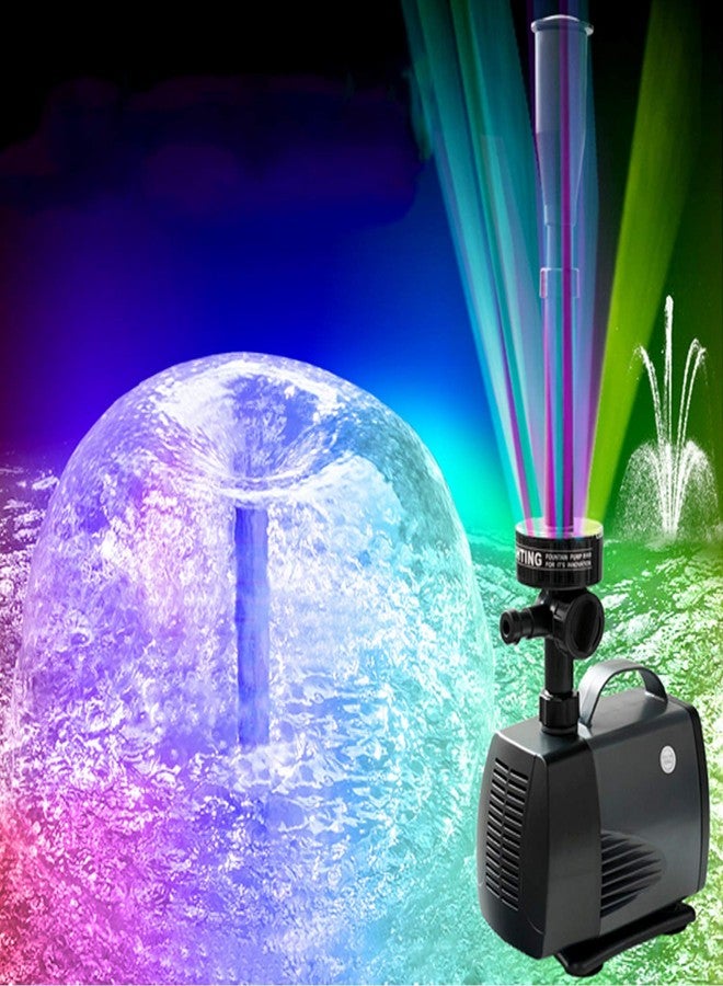 مضخة مياه نافورة غاطسة من نوع VAYINATO Sobo مزودة بإضاءة LED (LED-3800FP | 40 واط | 2000 لتر/ساعة | ترفع حتى 2 متر) - Image 1